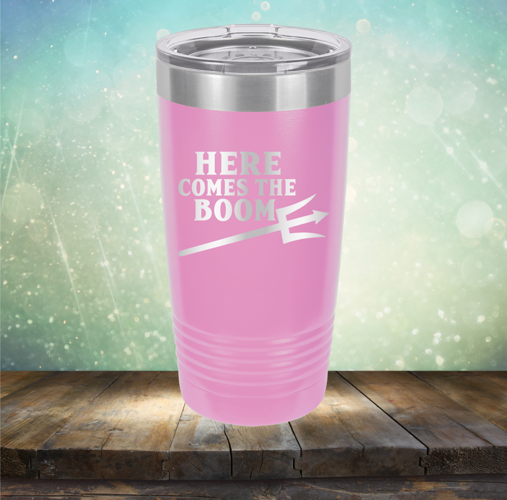 Here Comes The Boom - Laser Etched Tumbler Mug