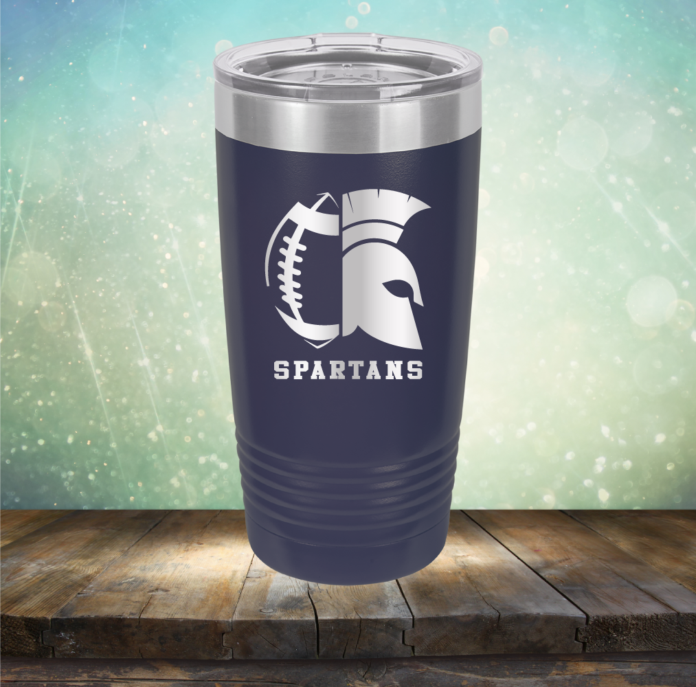 Spartans Football - Laser Etched Tumbler Mug