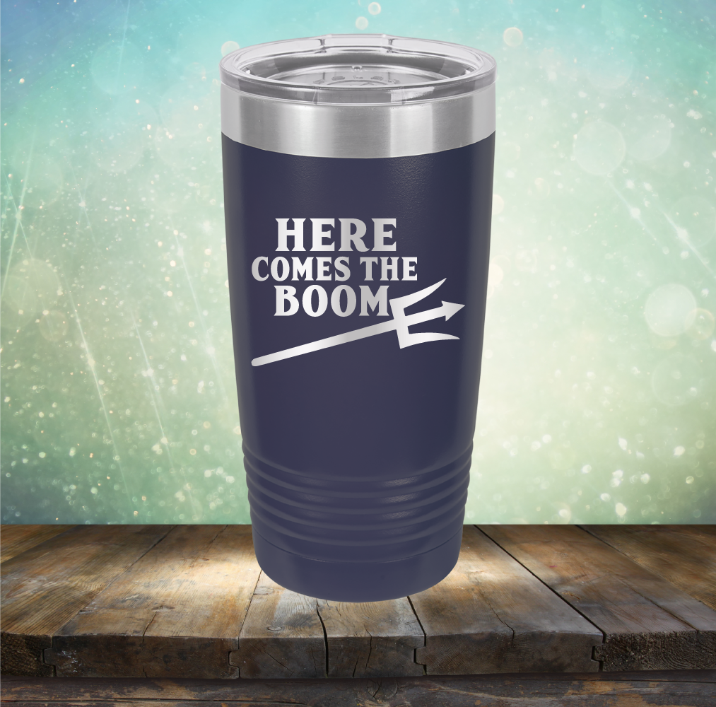 Here Comes The Boom - Laser Etched Tumbler Mug