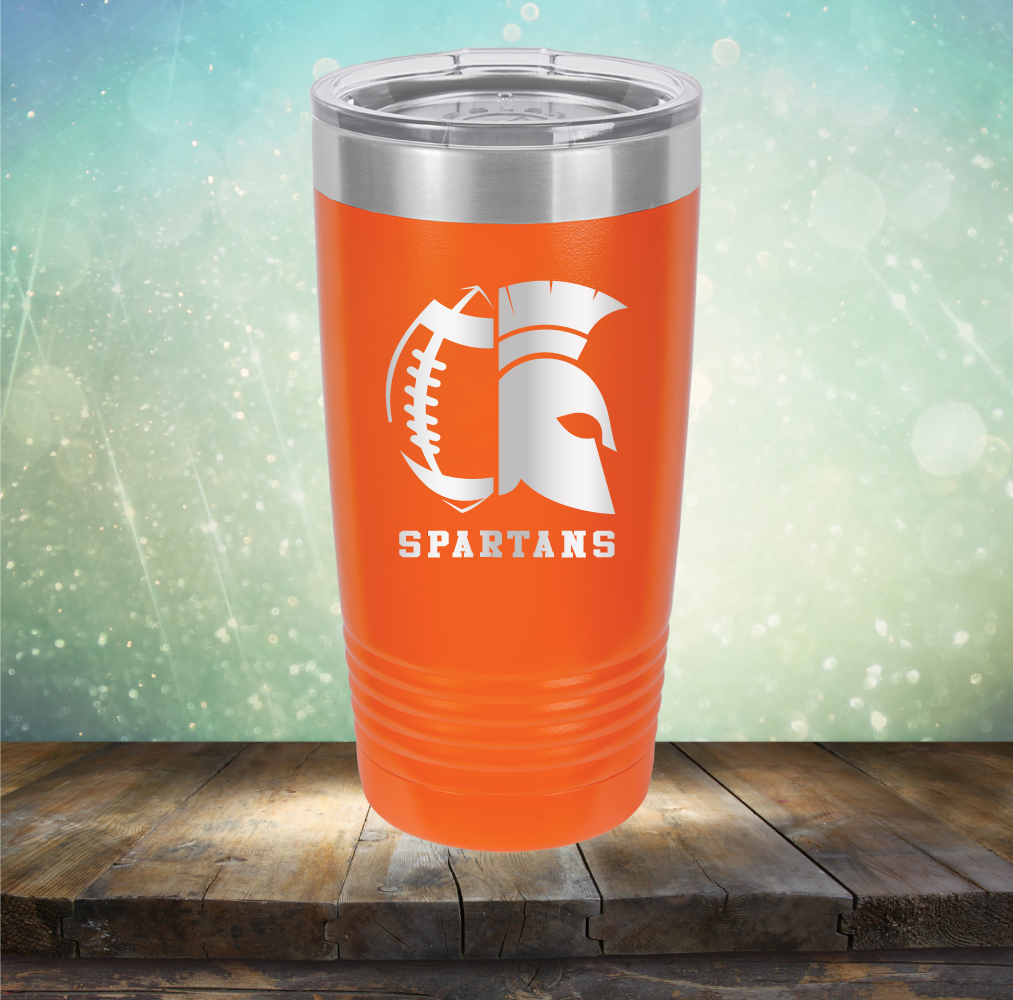 Spartans Football - Laser Etched Tumbler Mug