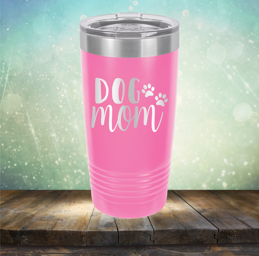 Dog Mom - Laser Etched Tumbler Mug