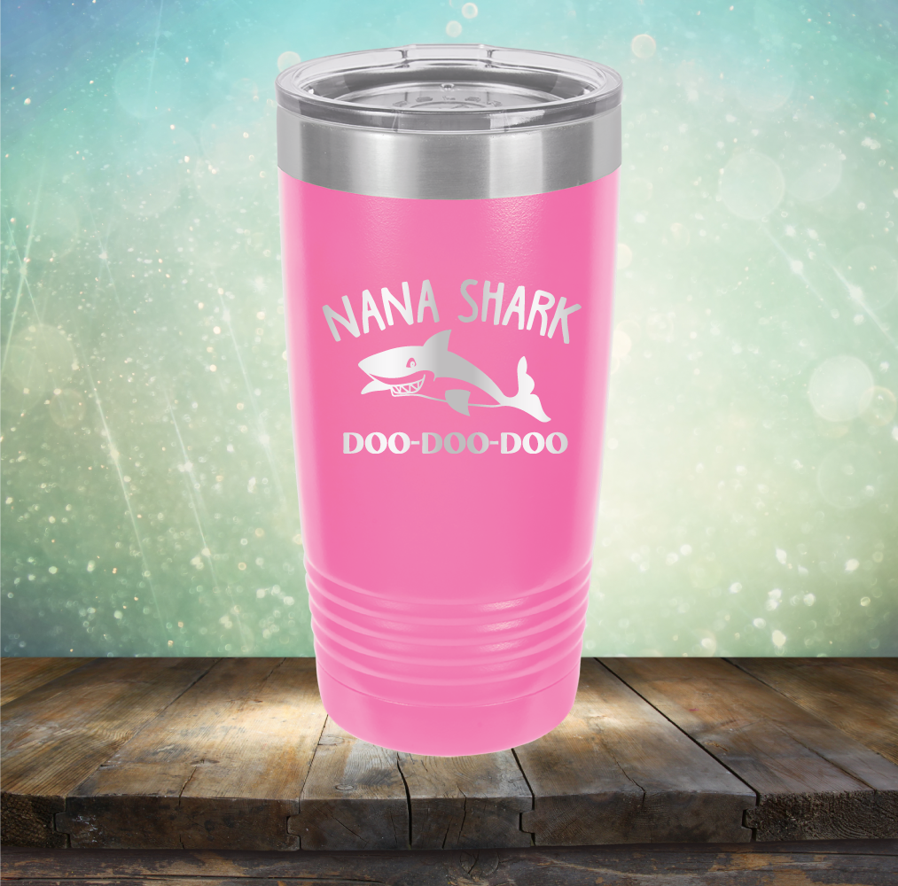 Nana Shark - Laser Etched Tumbler Mug