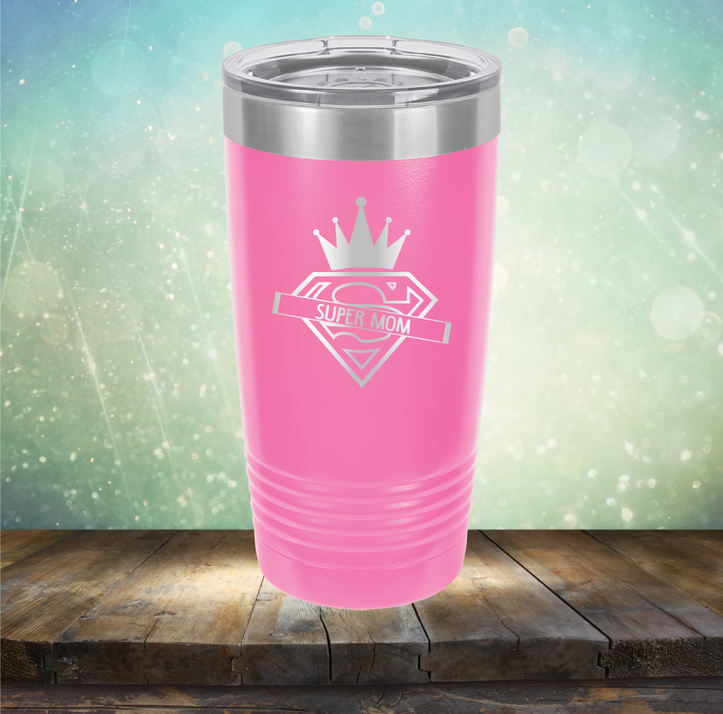 Super Mom - Laser Etched Tumbler Mug