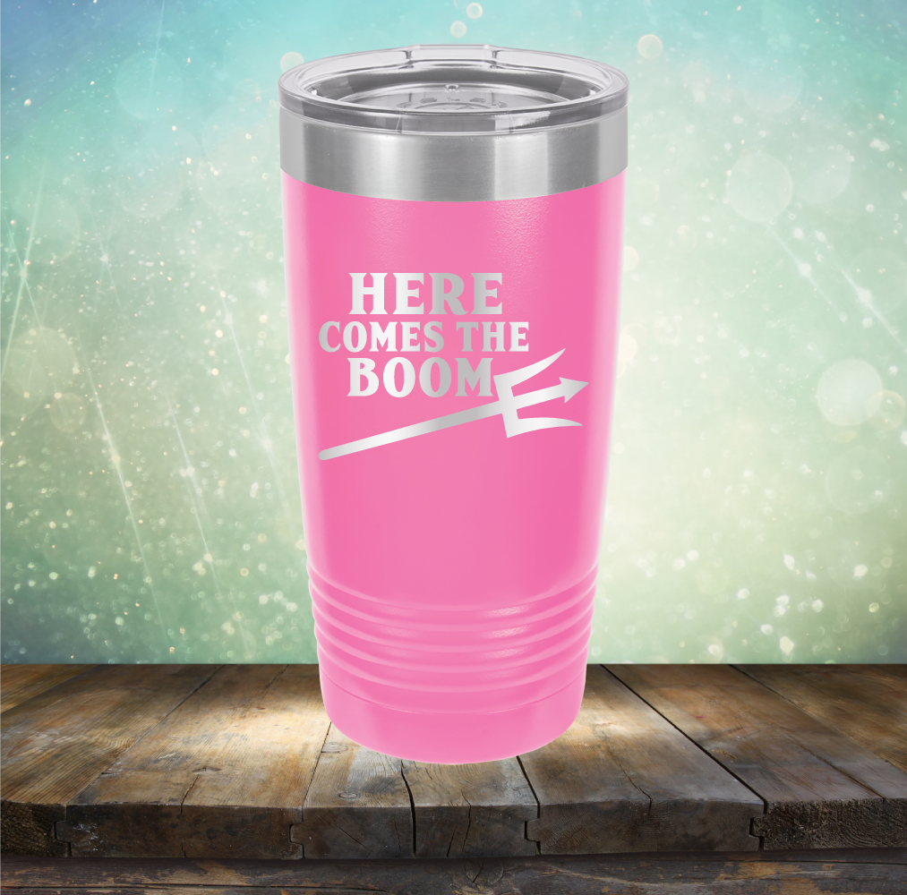 Here Comes The Boom - Laser Etched Tumbler Mug