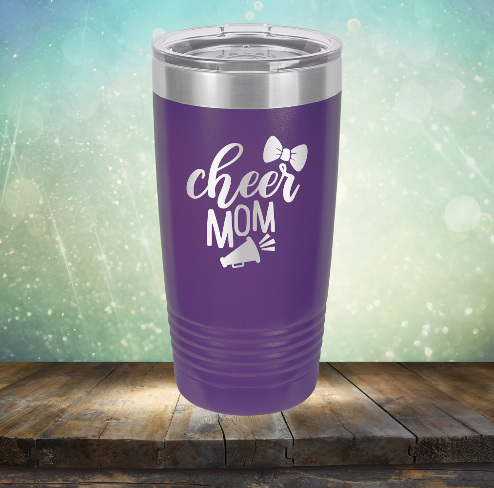 Cheer Mom - Laser Etched Tumbler Mug