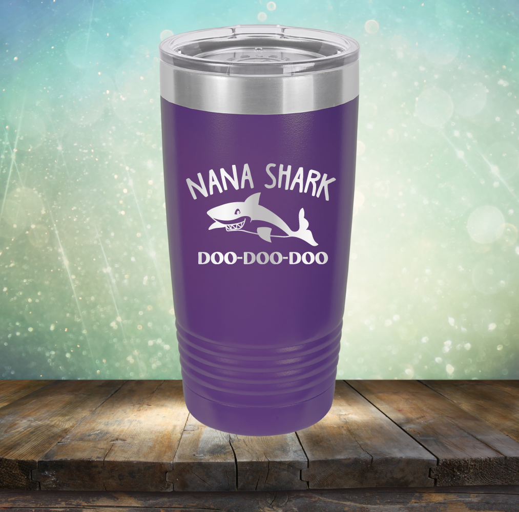 Nana Shark - Laser Etched Tumbler Mug