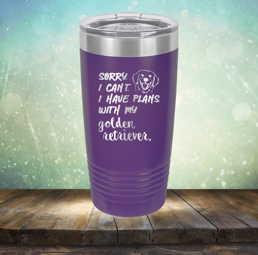 Sorry I Can&#39;t, I Have Plans With My Retriever - Laser Etched Tumbler Mug