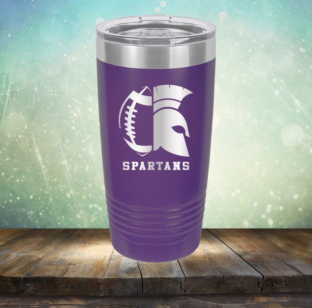 Spartans Football - Laser Etched Tumbler Mug