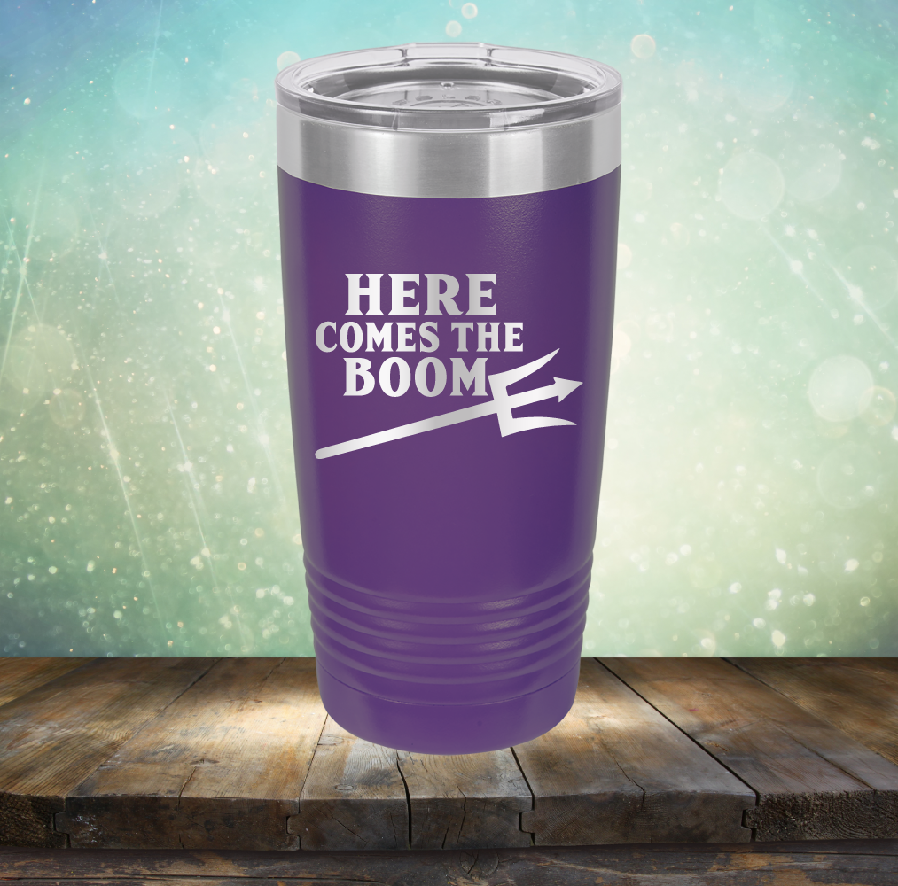 Here Comes The Boom - Laser Etched Tumbler Mug