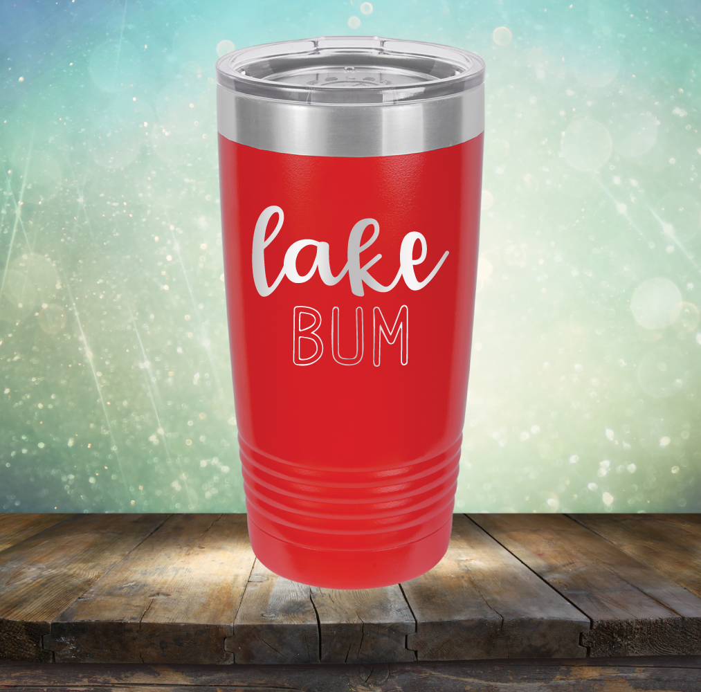 Lake Bum - Laser Etched Tumbler Mug