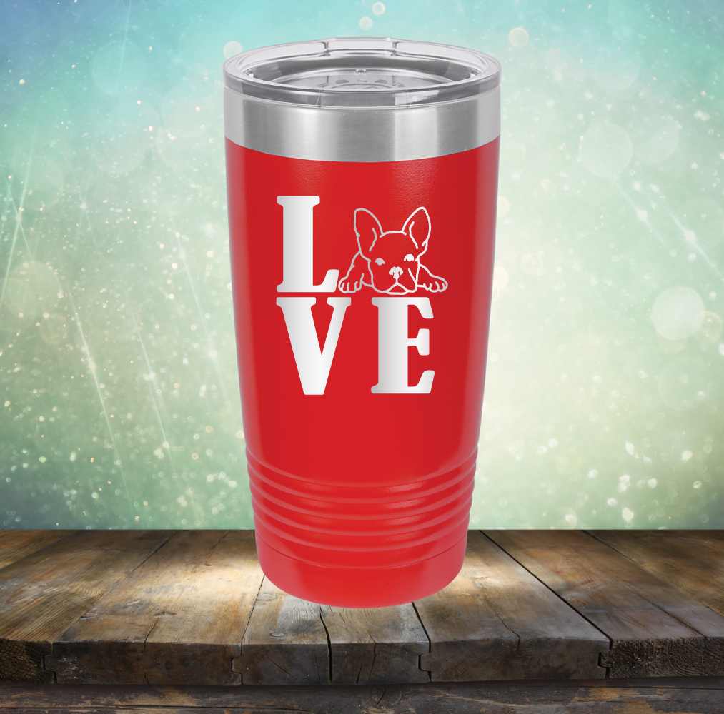 Love Frenchie - Laser Etched Tumbler Mug