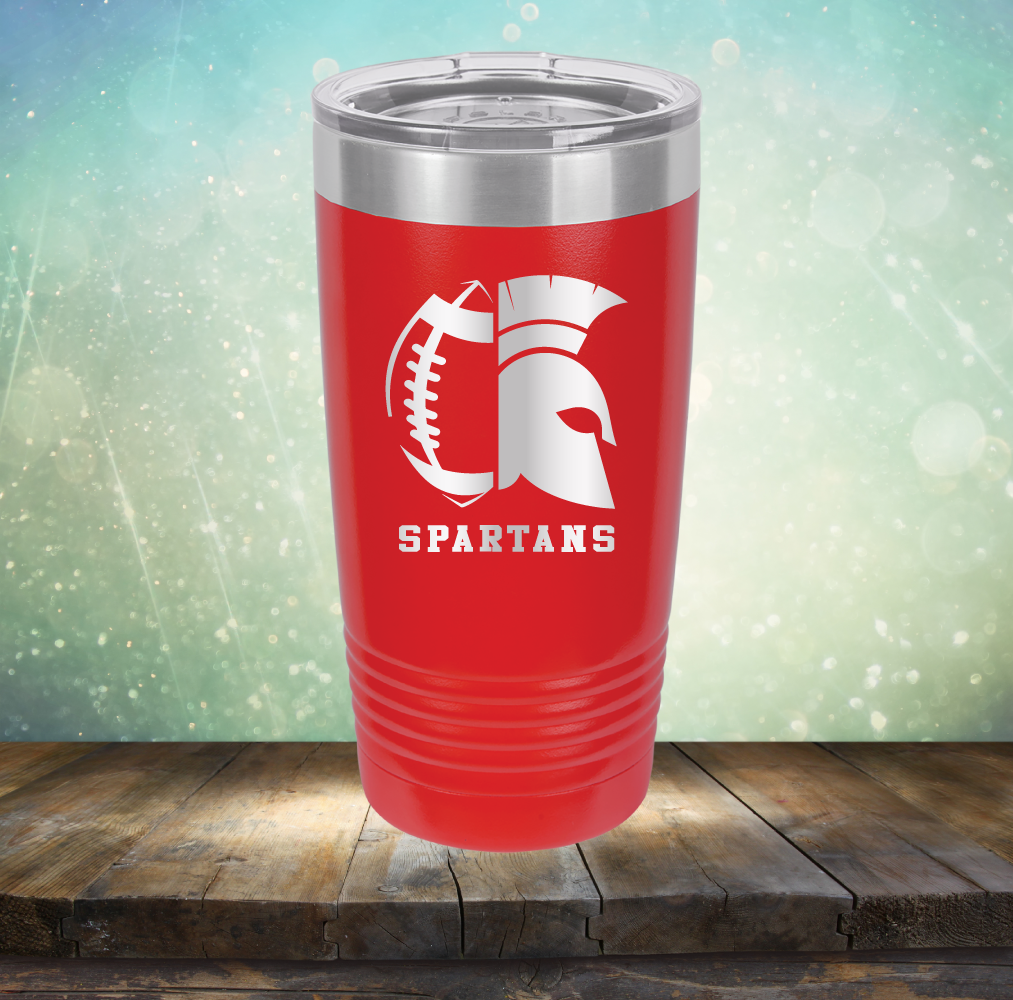Spartans Football - Laser Etched Tumbler Mug