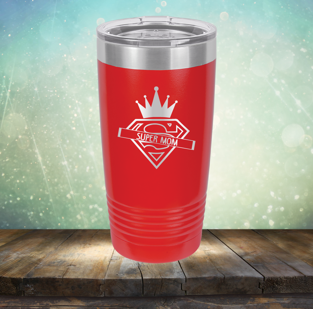 Super Mom - Laser Etched Tumbler Mug