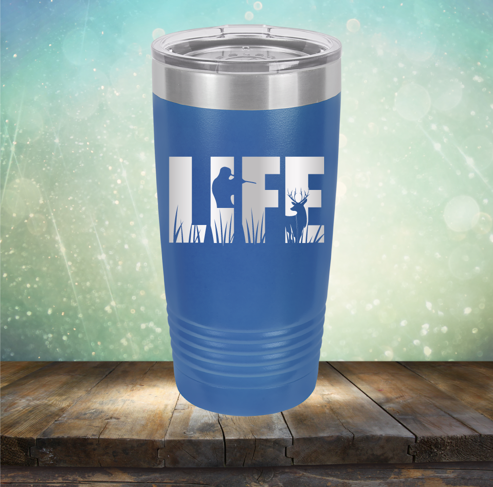 Life Hunting - Laser Etched Tumbler Mug