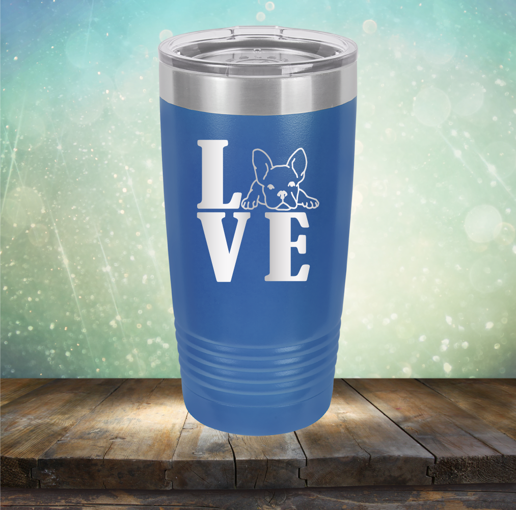 Love Frenchie - Laser Etched Tumbler Mug