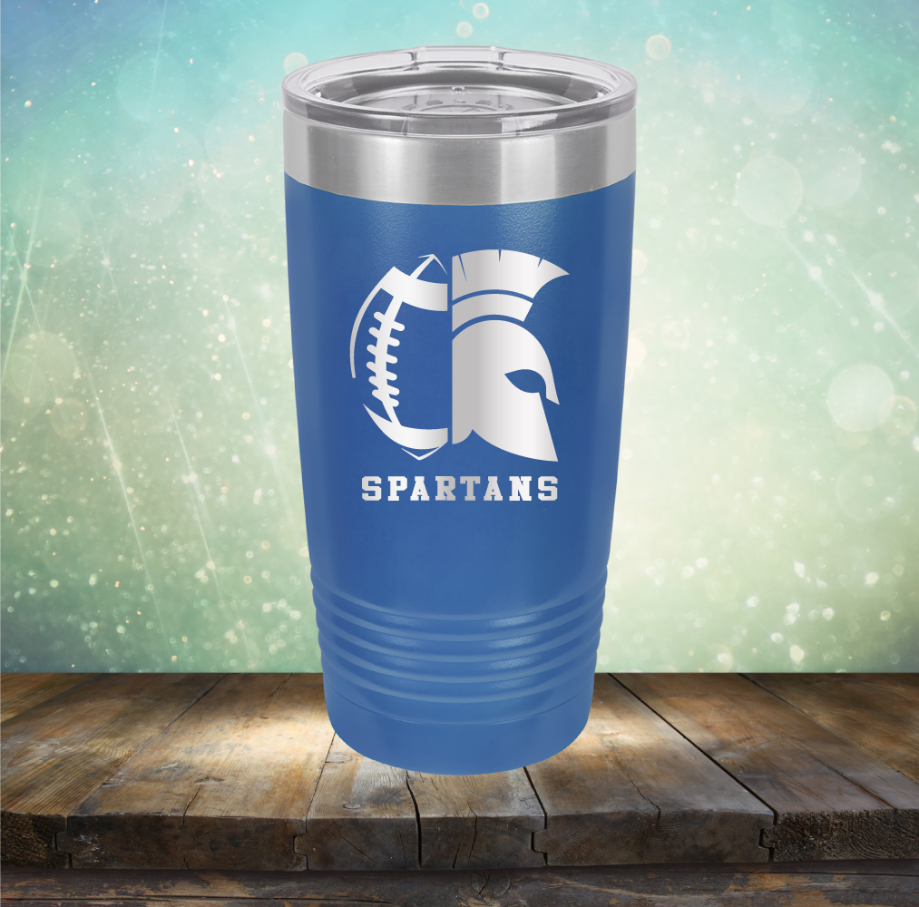 Spartans Football - Laser Etched Tumbler Mug