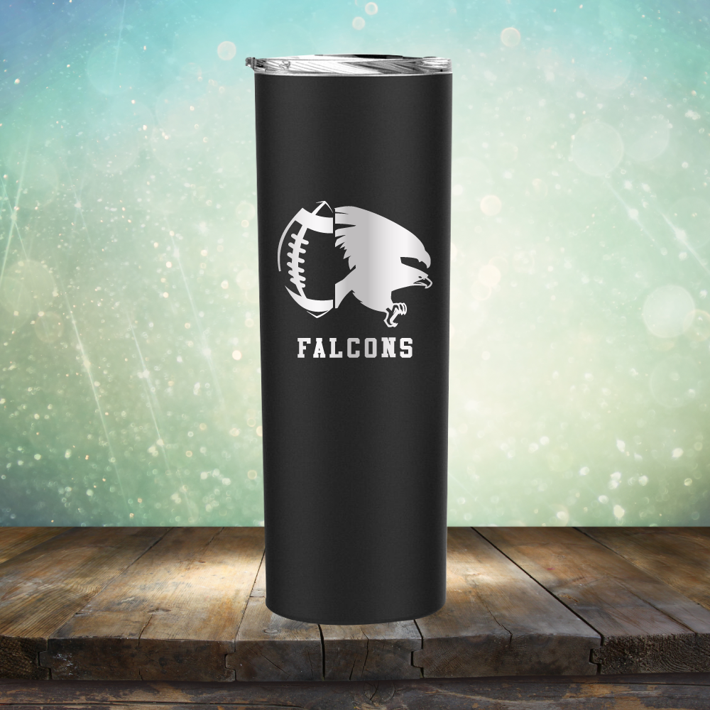 Falcons Football - Laser Etched Tumbler Mug