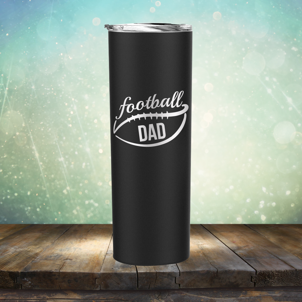 Football Dad - Laser Etched Tumbler Mug