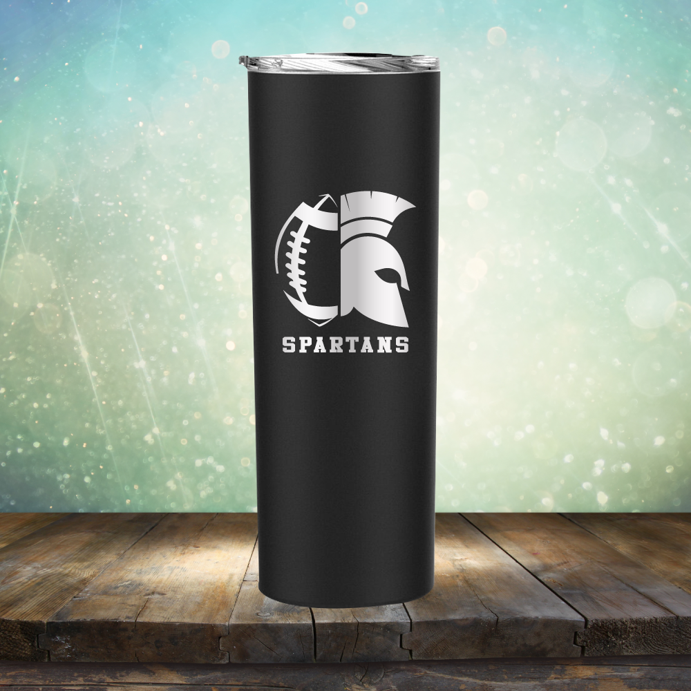 Spartans Football - Laser Etched Tumbler Mug