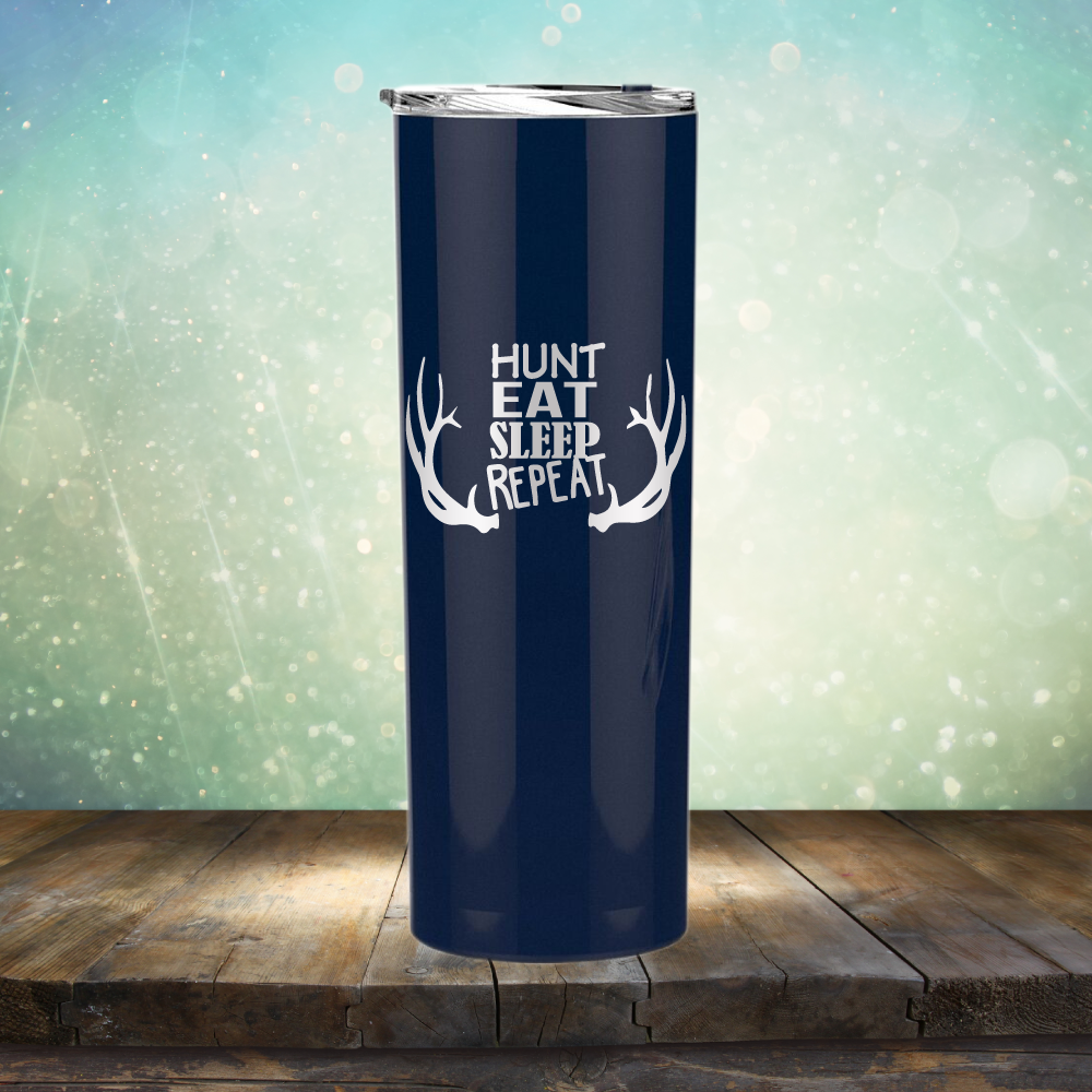 Hunt Eat Sleep Repeat - Laser Etched Tumbler Mug