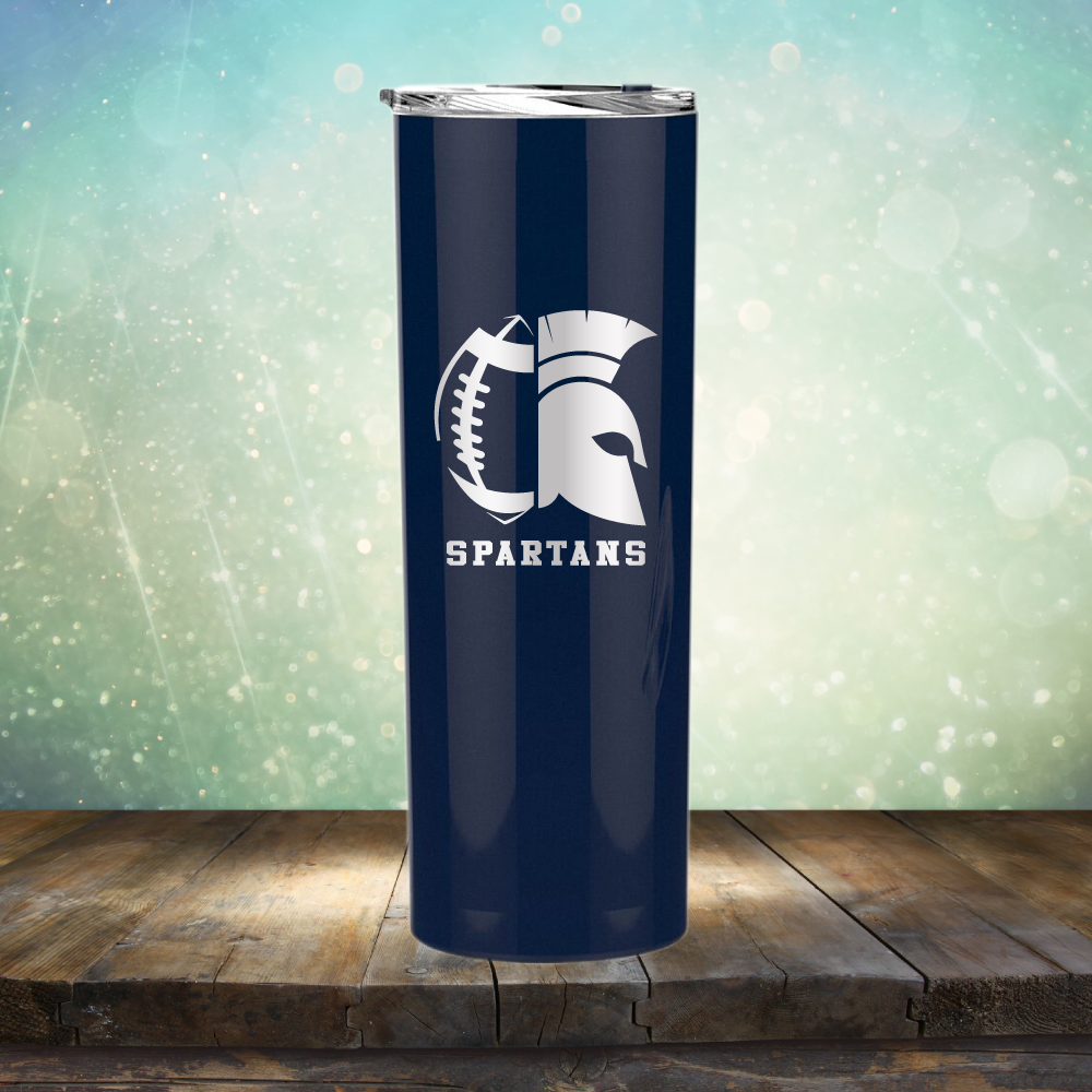 Spartans Football - Laser Etched Tumbler Mug