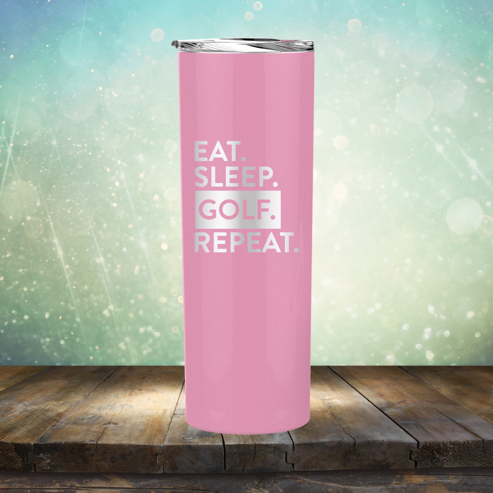 Eat Sleep Golf Repeat - Laser Etched Tumbler Mug