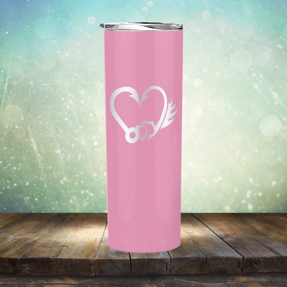 Fish Hook Love - Laser Etched Tumbler Mug