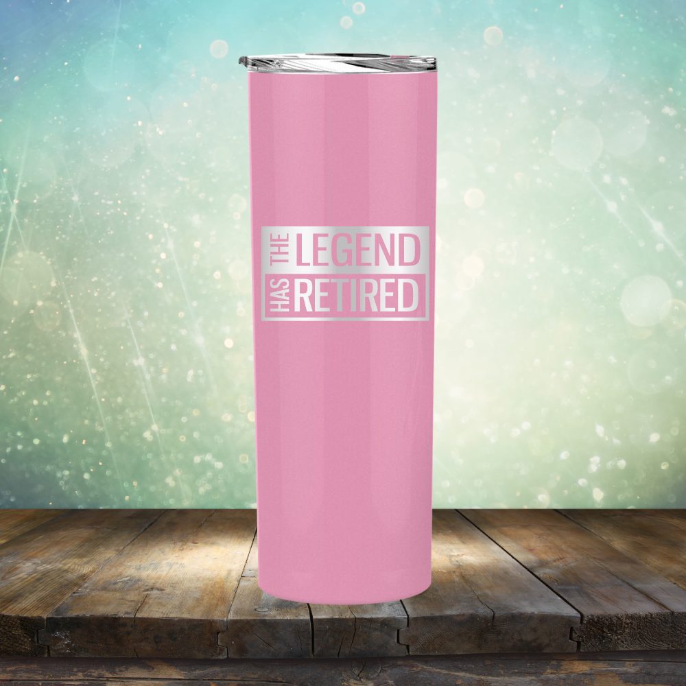 The Legend has Retired - Laser Etched Tumbler Mug