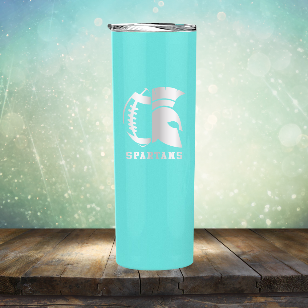 Spartans Football - Laser Etched Tumbler Mug