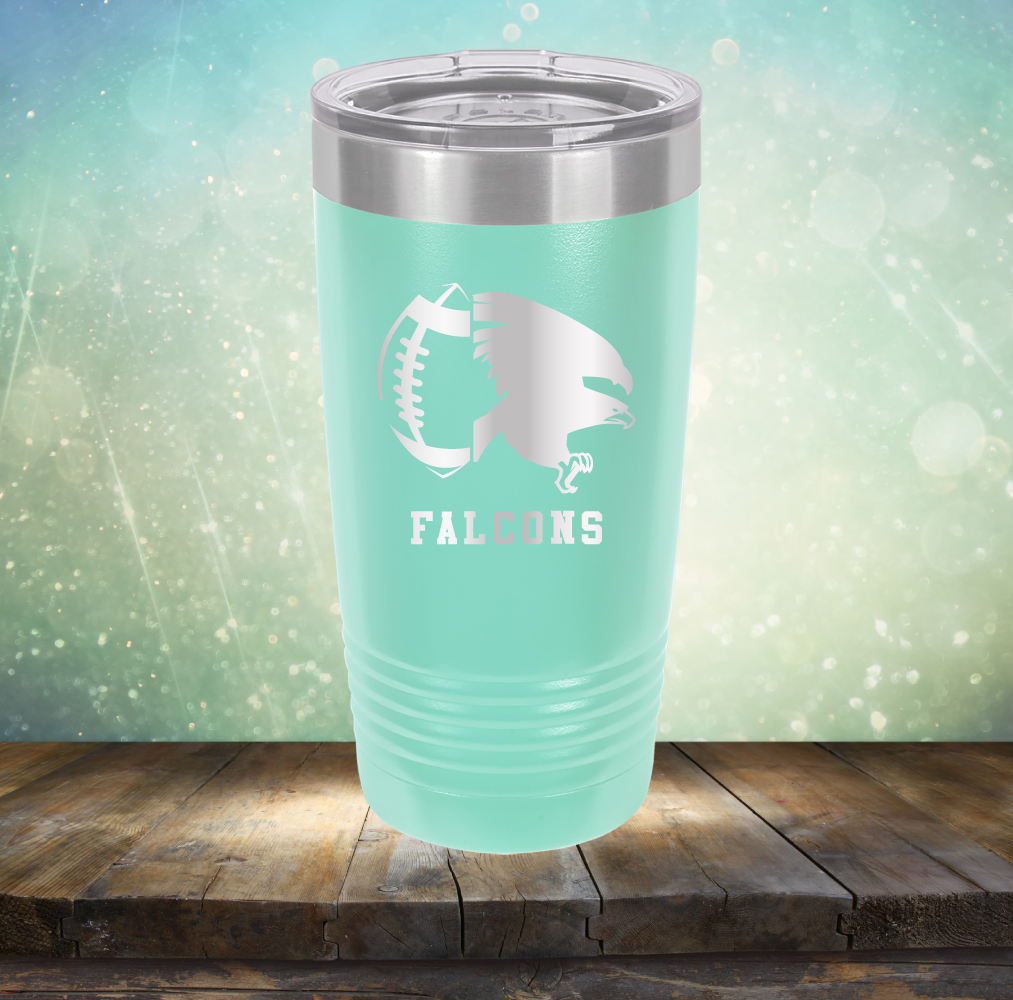 Falcons Football - Laser Etched Tumbler Mug