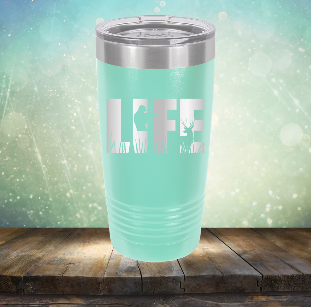 Life Hunting - Laser Etched Tumbler Mug