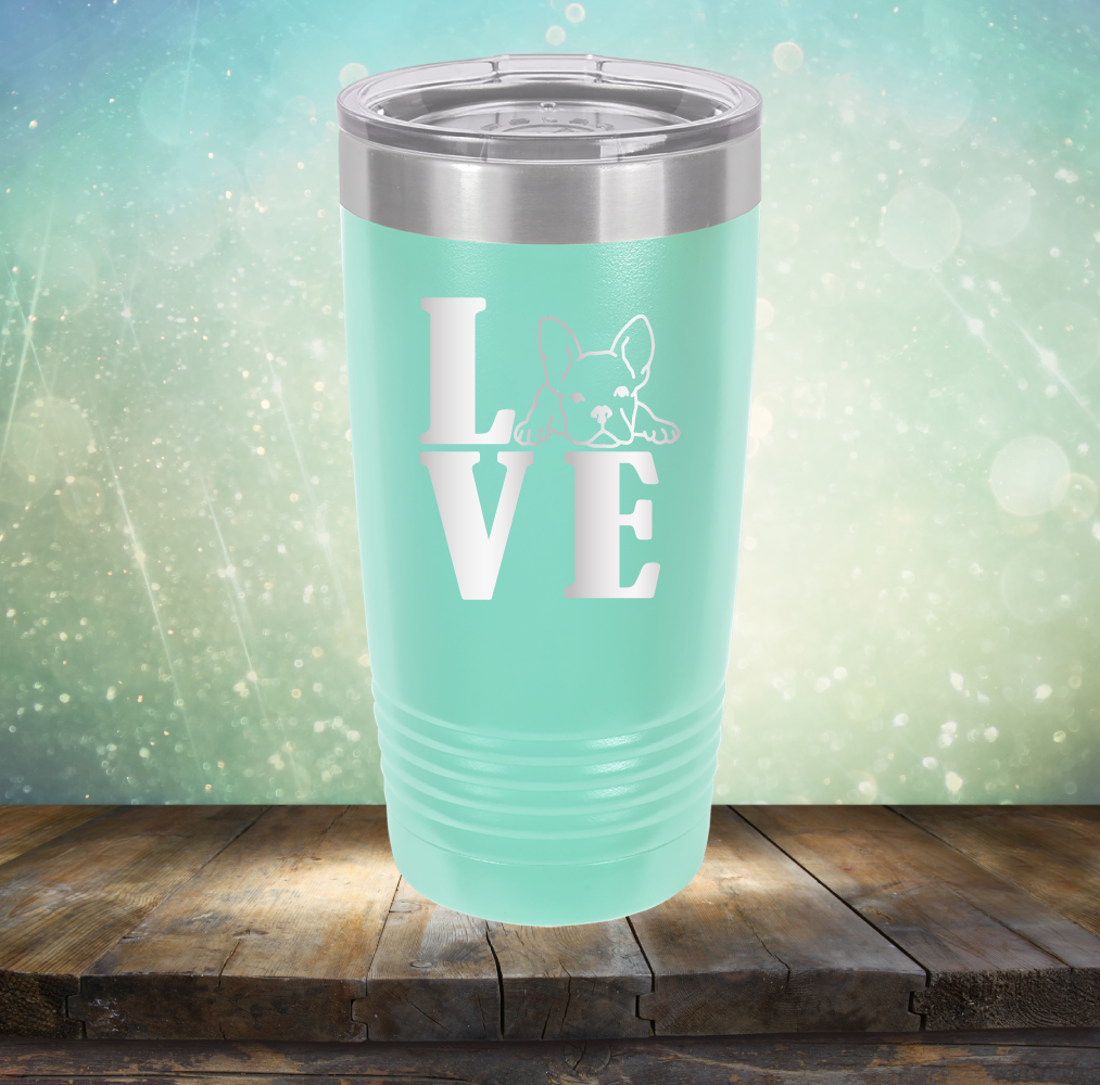 Love Frenchie - Laser Etched Tumbler Mug