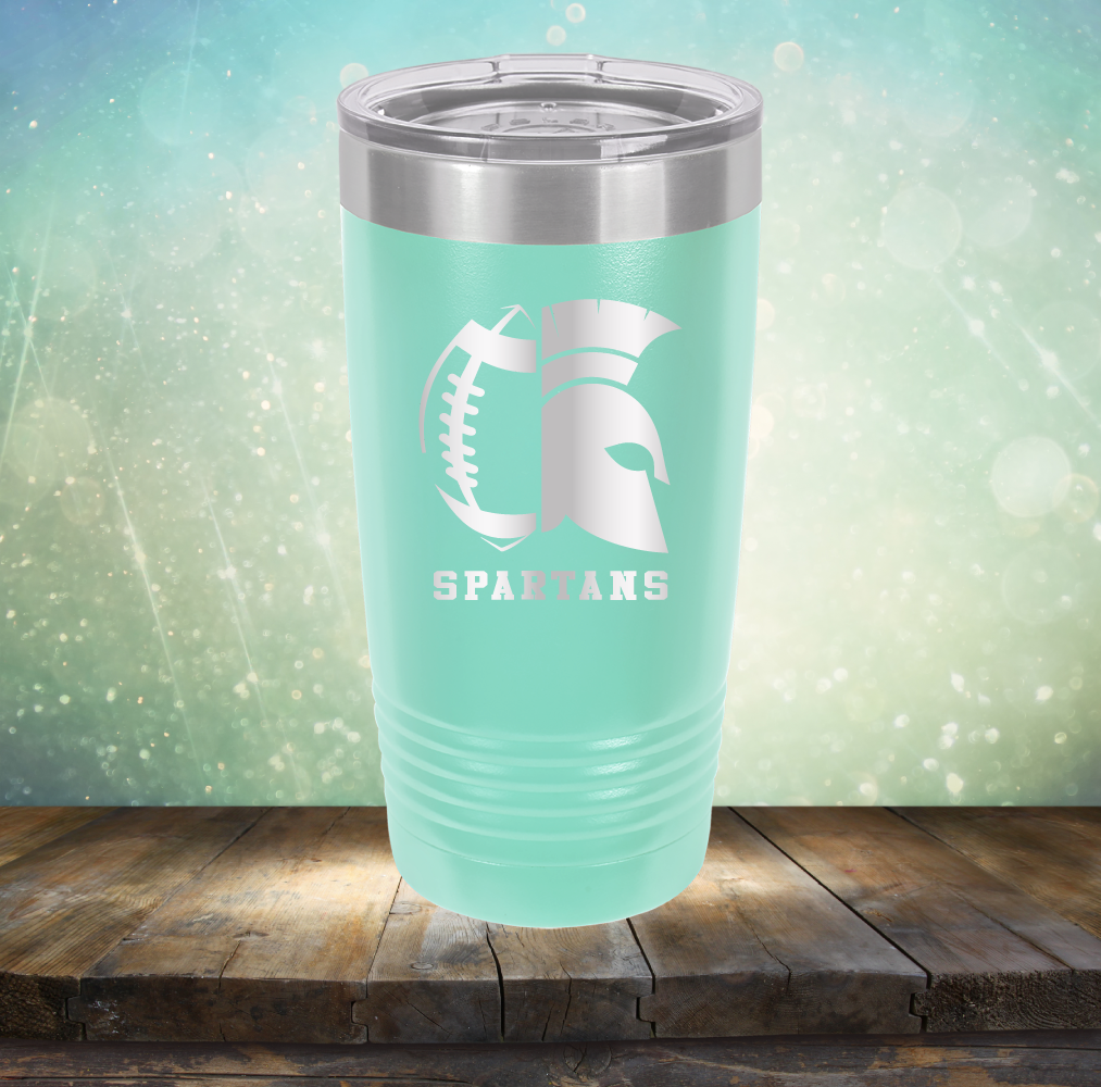 Spartans Football - Laser Etched Tumbler Mug