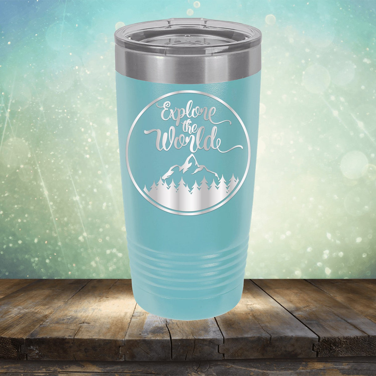 Explore The World - Laser Etched Tumbler Mug