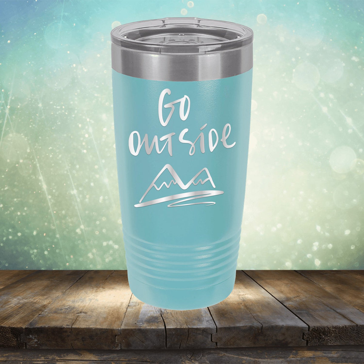 Go Outside - Laser Etched Tumbler Mug