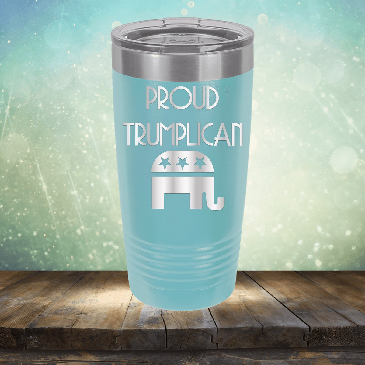 Proud Trumplican Elephant - Laser Etched Tumbler Mug