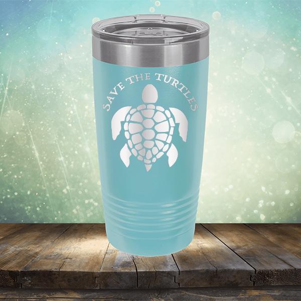 Save The Turtles - Laser Etched Tumbler Mug