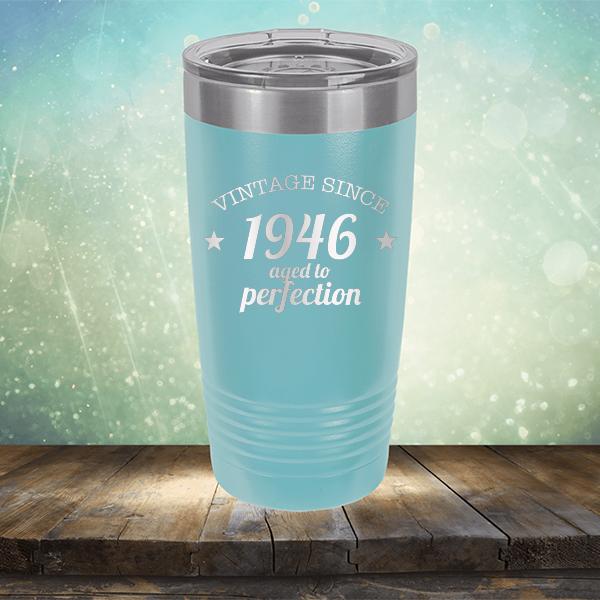 Vintage Since 1946 Aged to Perfection 75 Years Old - Laser Etched Tumbler Mug