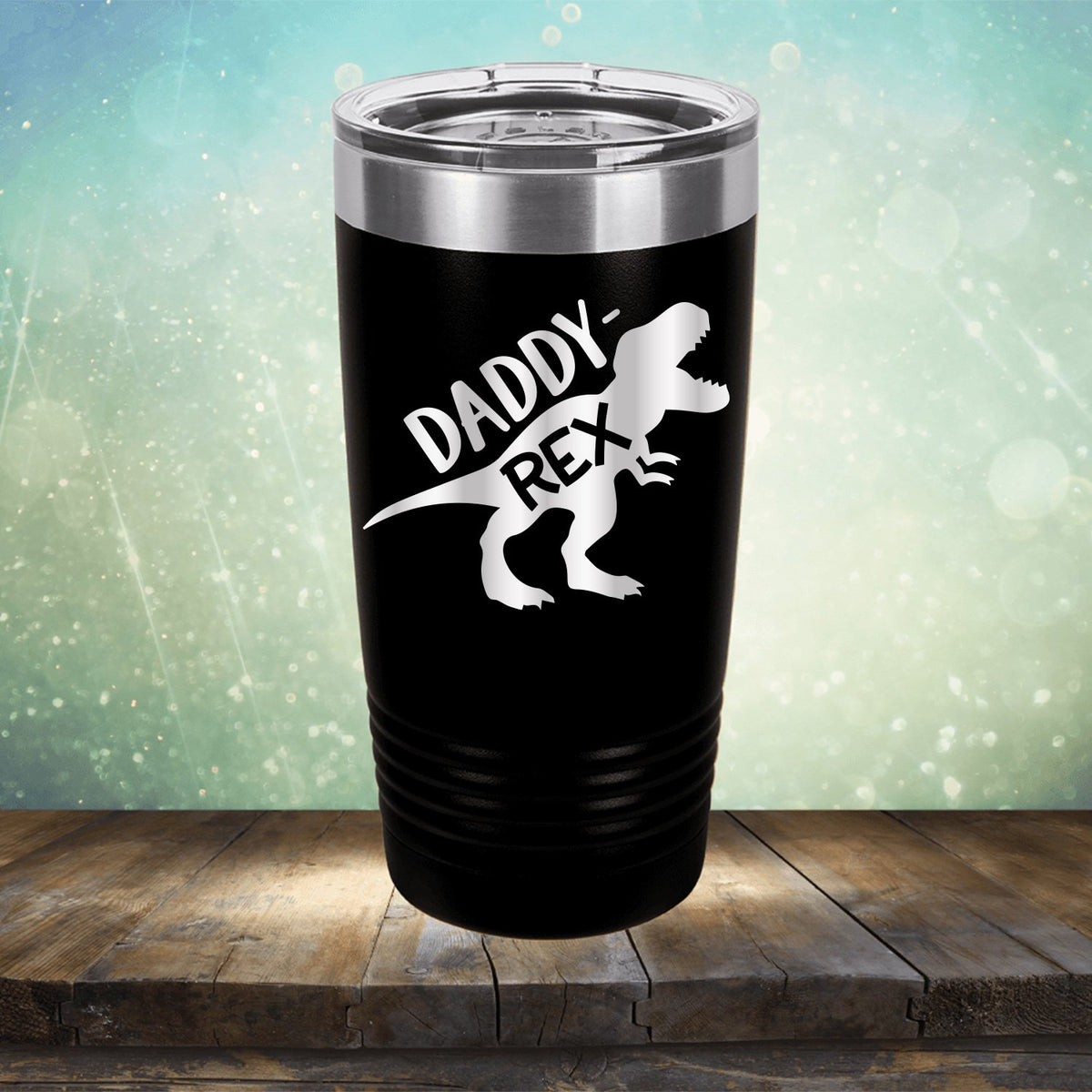 Daddy Rex Dinosaur - Laser Etched Tumbler Mug