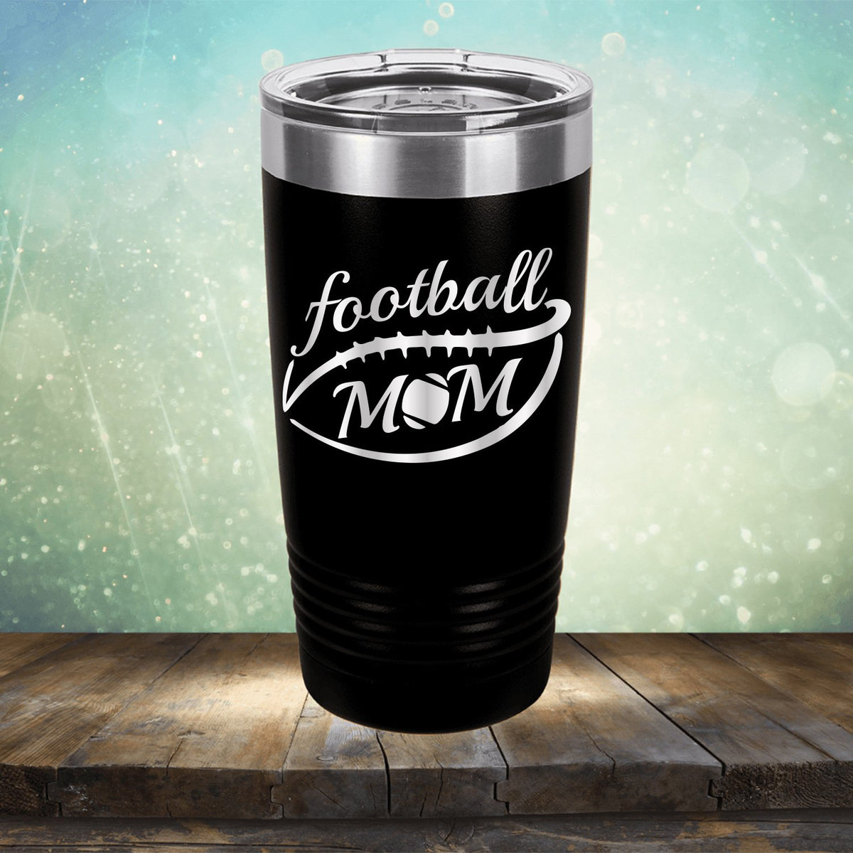 Football Mom - Laser Etched Tumbler Mug