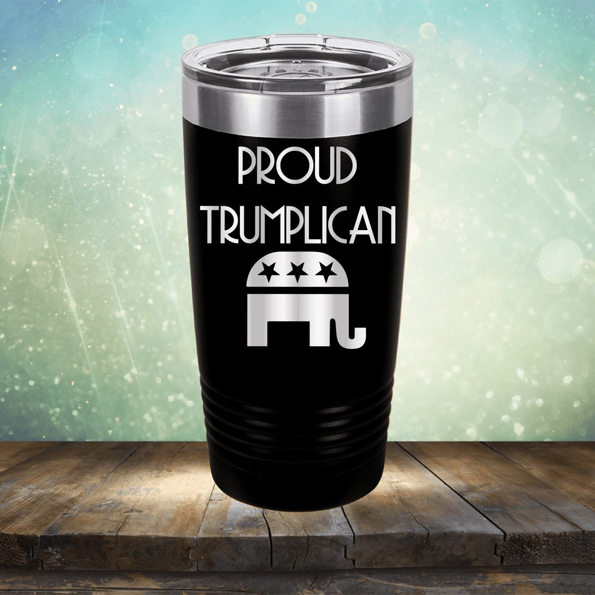 Proud Trumplican Elephant - Laser Etched Tumbler Mug