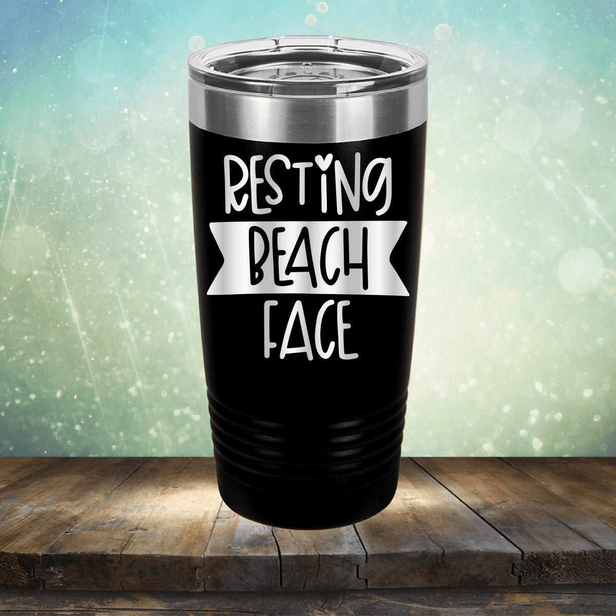 Resting Beach Face - Laser Etched Tumbler Mug