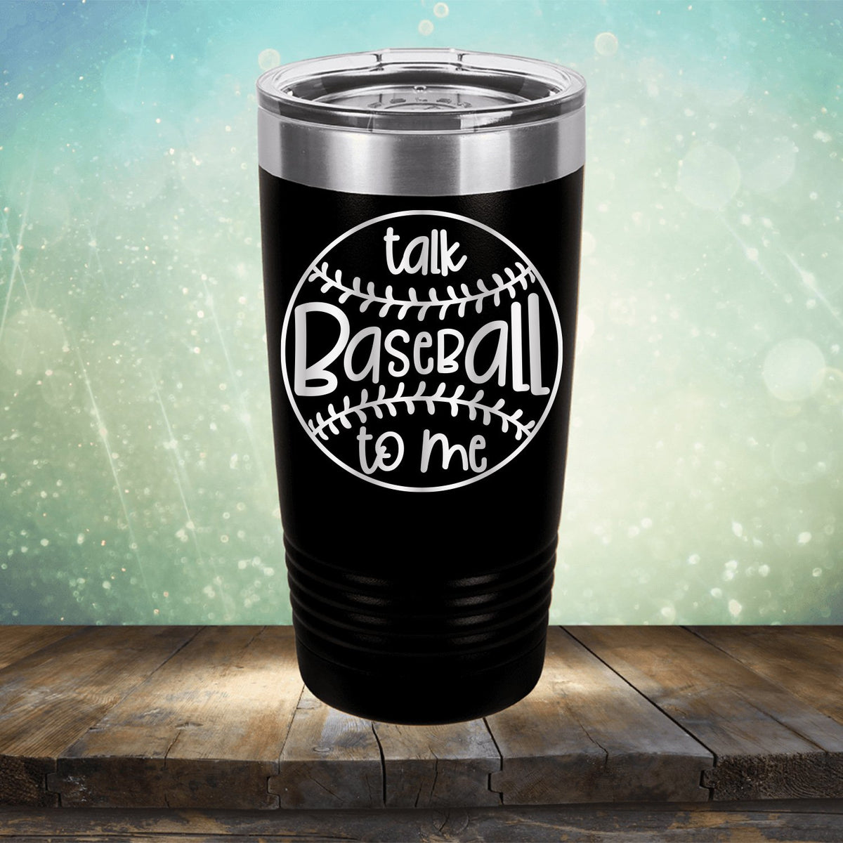 Talk Baseball To Me - Laser Etched Tumbler Mug