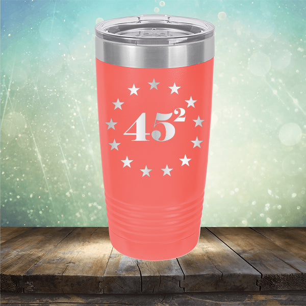 45 Squared - Laser Etched Tumbler Mug