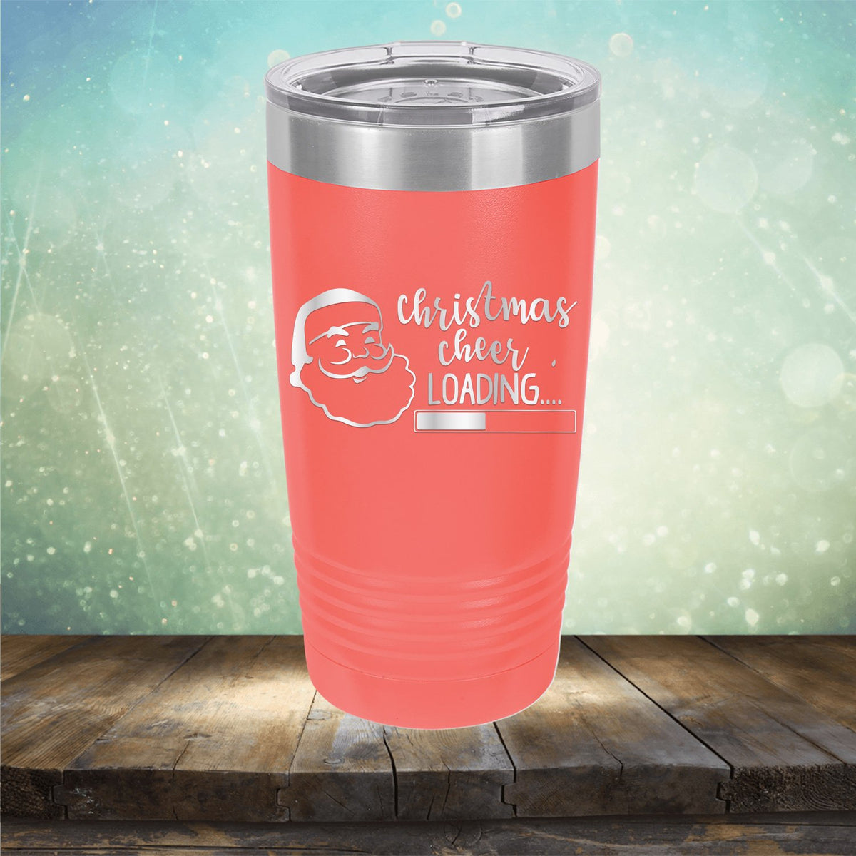 Christmas Cheer Loading - Laser Etched Tumbler Mug