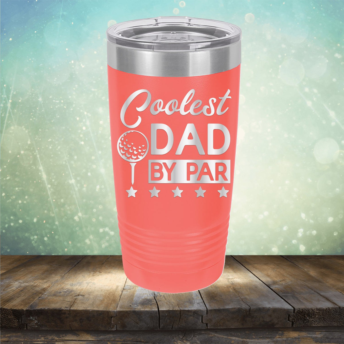 Coolest Dad By Par - Laser Etched Tumbler Mug