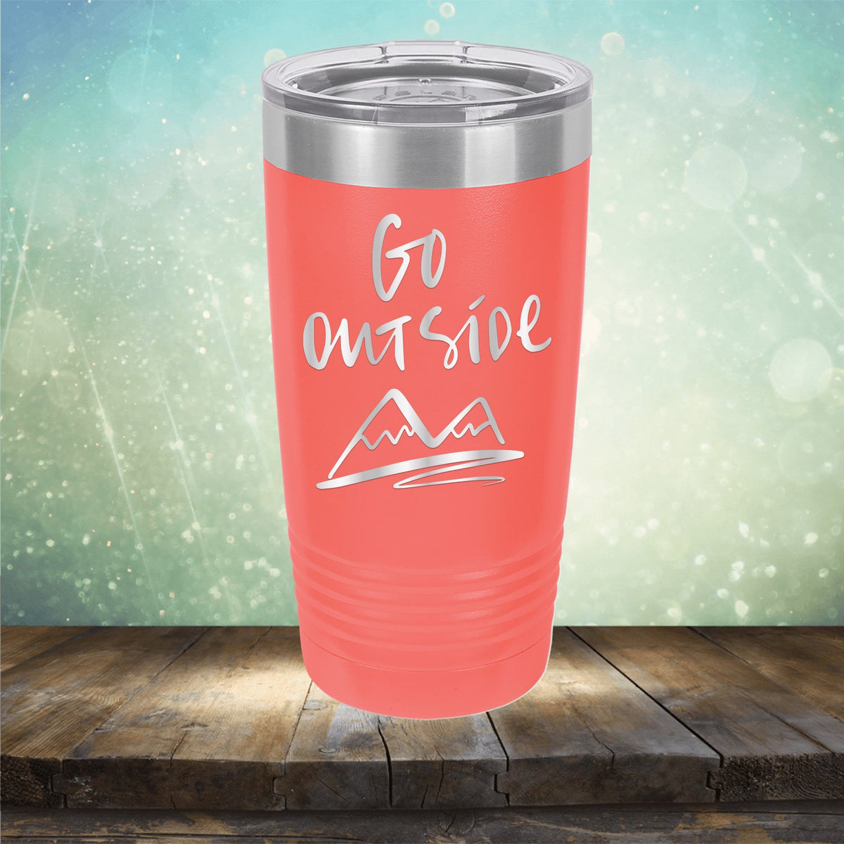 Go Outside - Laser Etched Tumbler Mug