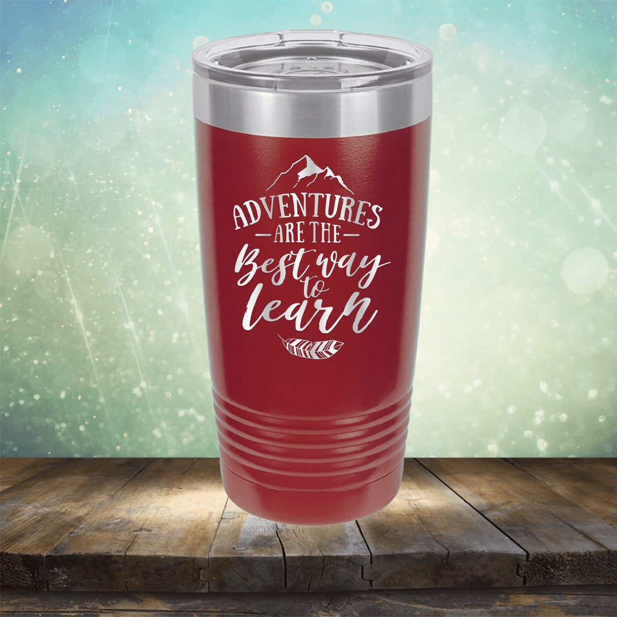 Adventures Are The Best Way to Learn - Laser Etched Tumbler Mug