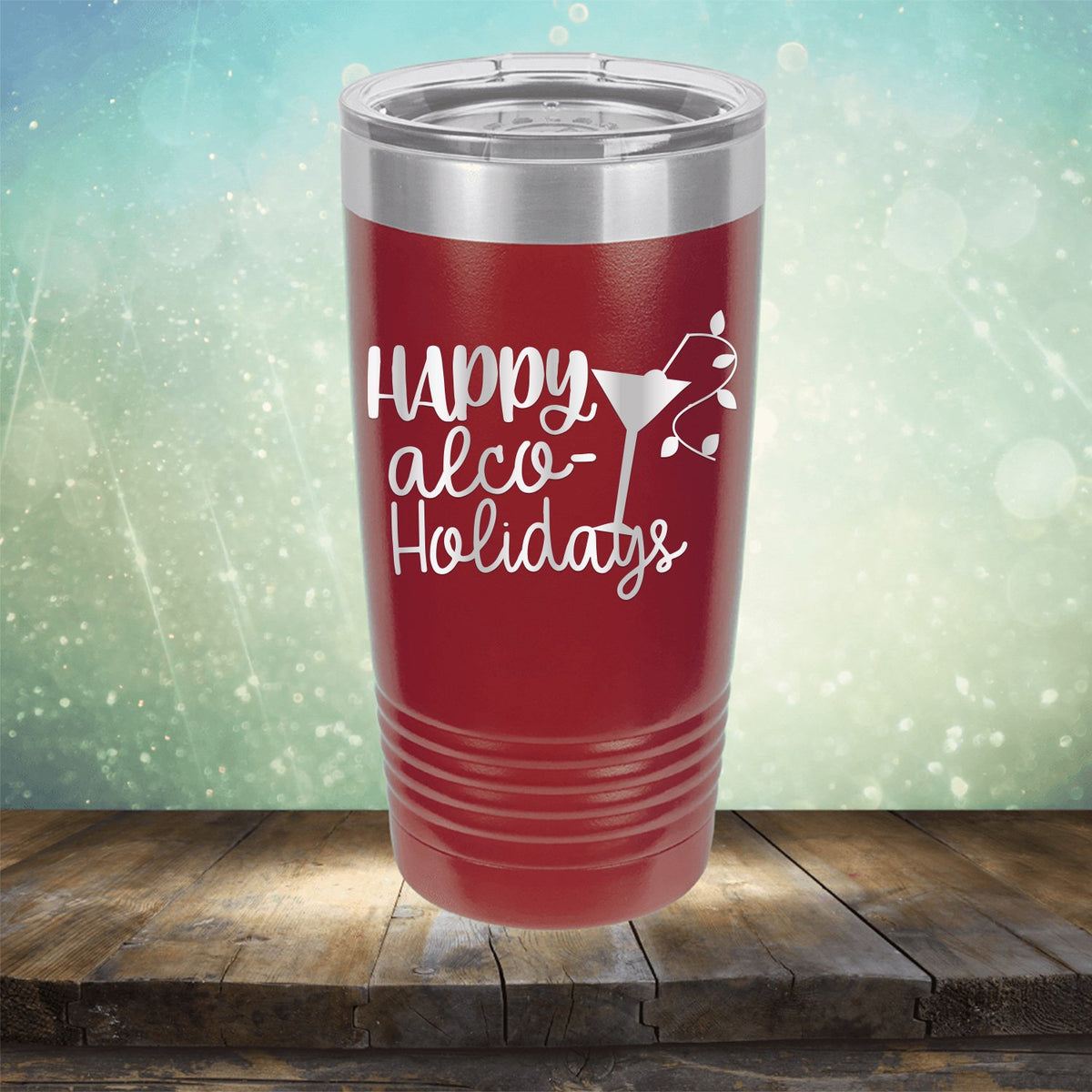 Happy Alco Holidays - Laser Etched Tumbler Mug