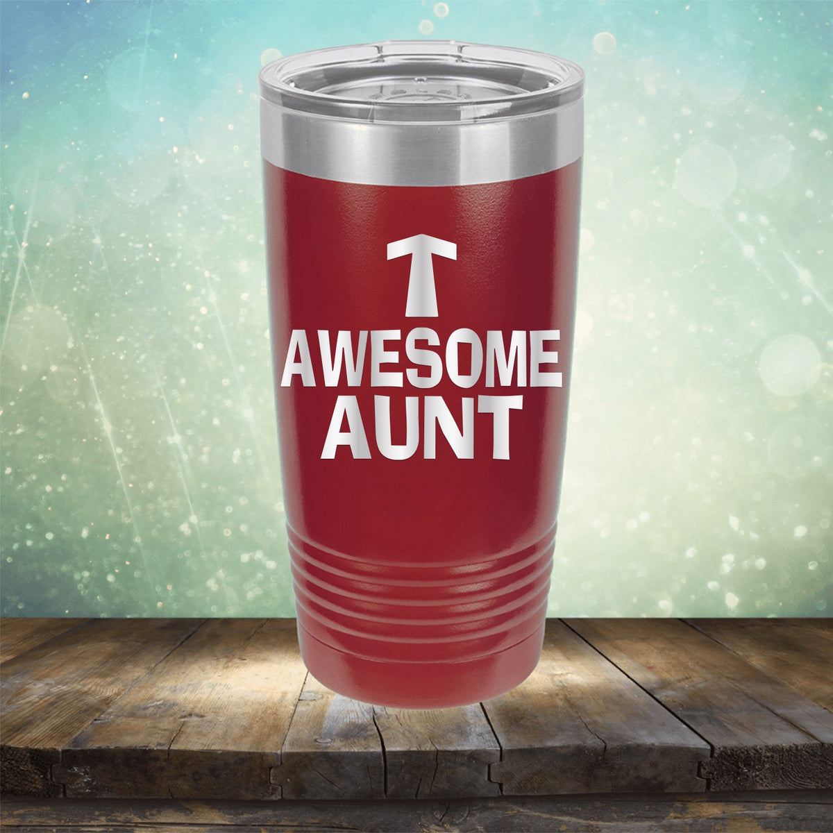 Awesome Aunt - Laser Etched Tumbler Mug